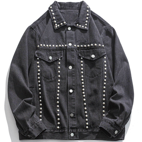 Levefly - Pearl Denim Jacket - Streetwear Fashion - levefly.com