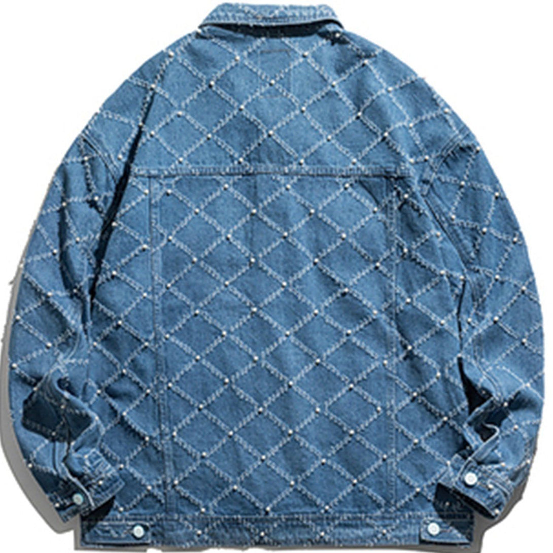 Levefly - Plaid Simple Denim Jacket - Streetwear Fashion - levefly.com