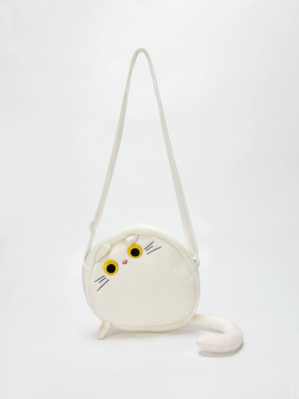 Levefly - Plush Cat Crossbody Bag - Streetwear Fashion - levefly.com