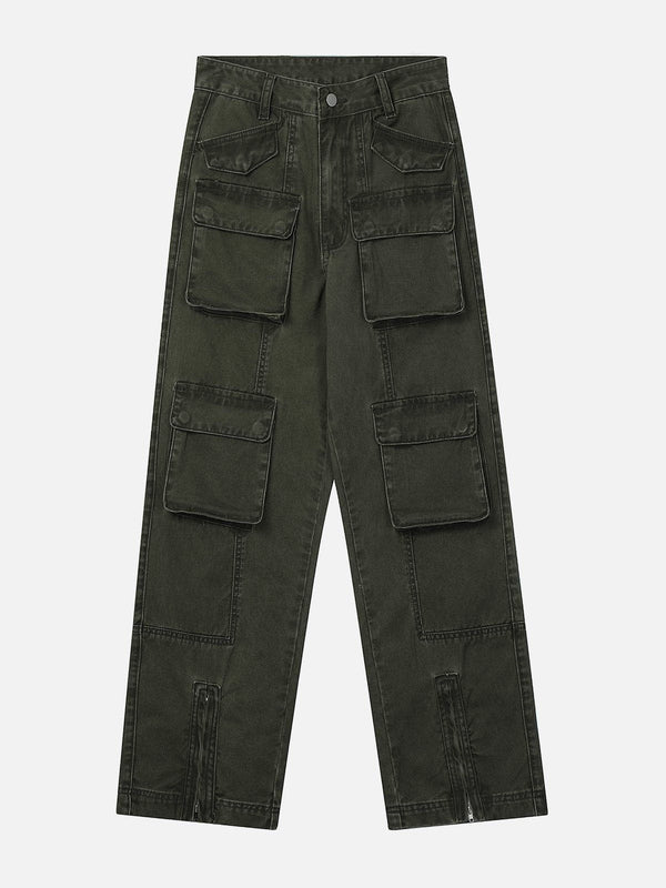 Levefly - Pocket Patchwork Cargo Pants - Streetwear Fashion - levefly.com