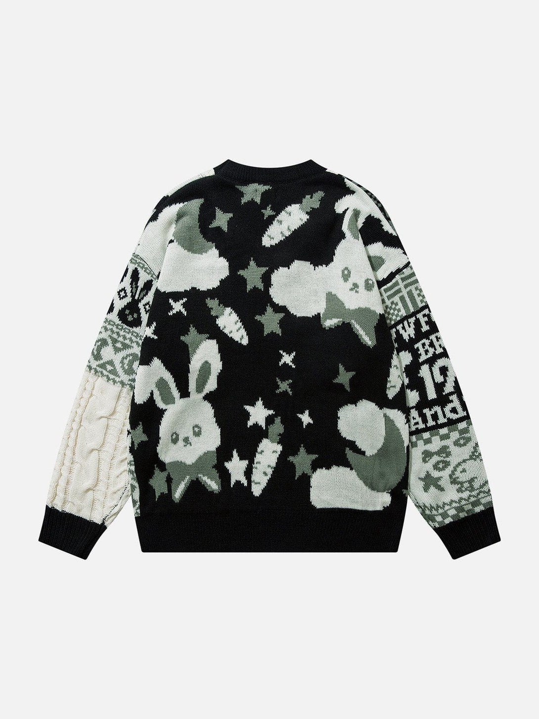 Levefly - Rabbit Jacquard Sweater - Streetwear Fashion - levefly.com