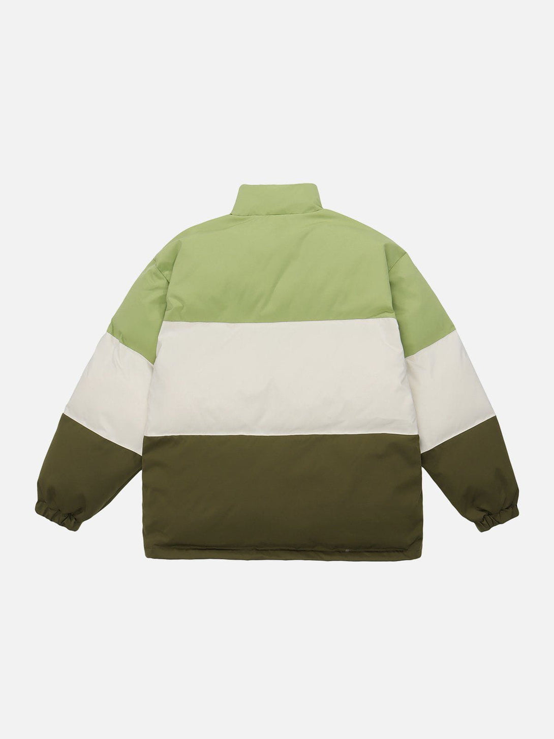 Levefly - Retro Colorblock Stand Collar Winter Coat - Streetwear Fashion - levefly.com