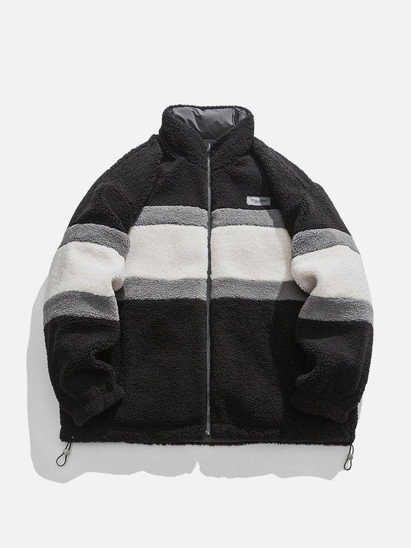 Levefly - Reversible Sherpa Winter Coat - Streetwear Fashion - levefly.com