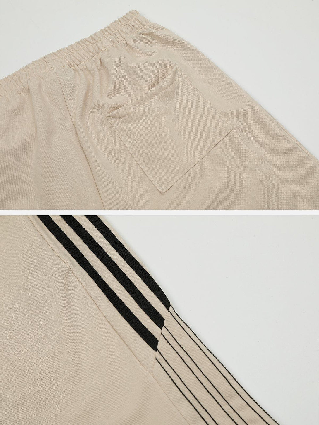 Levefly - Side Striped Track Shorts - Streetwear Fashion - levefly.com