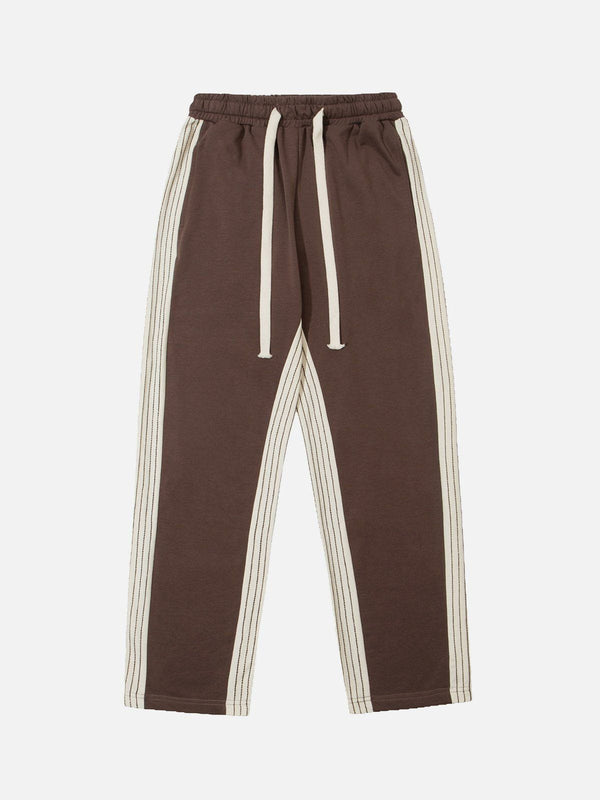 Levefly - Side-stripe Terry Sweatpants - Streetwear Fashion - levefly.com
