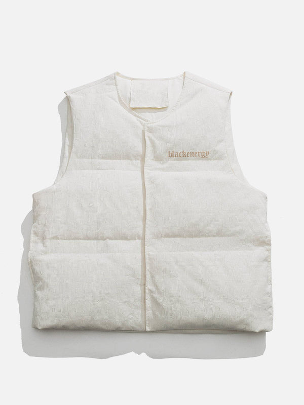 Levefly - Solid Color Down Gilet - Streetwear Fashion - levefly.com