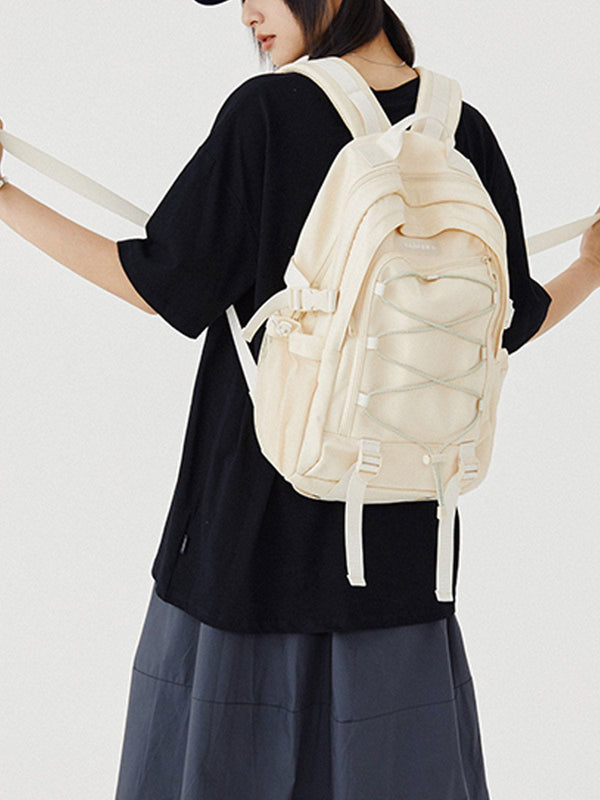 Levefly - Solid Color Drawstring Shoulder Bag - Streetwear Fashion - levefly.com