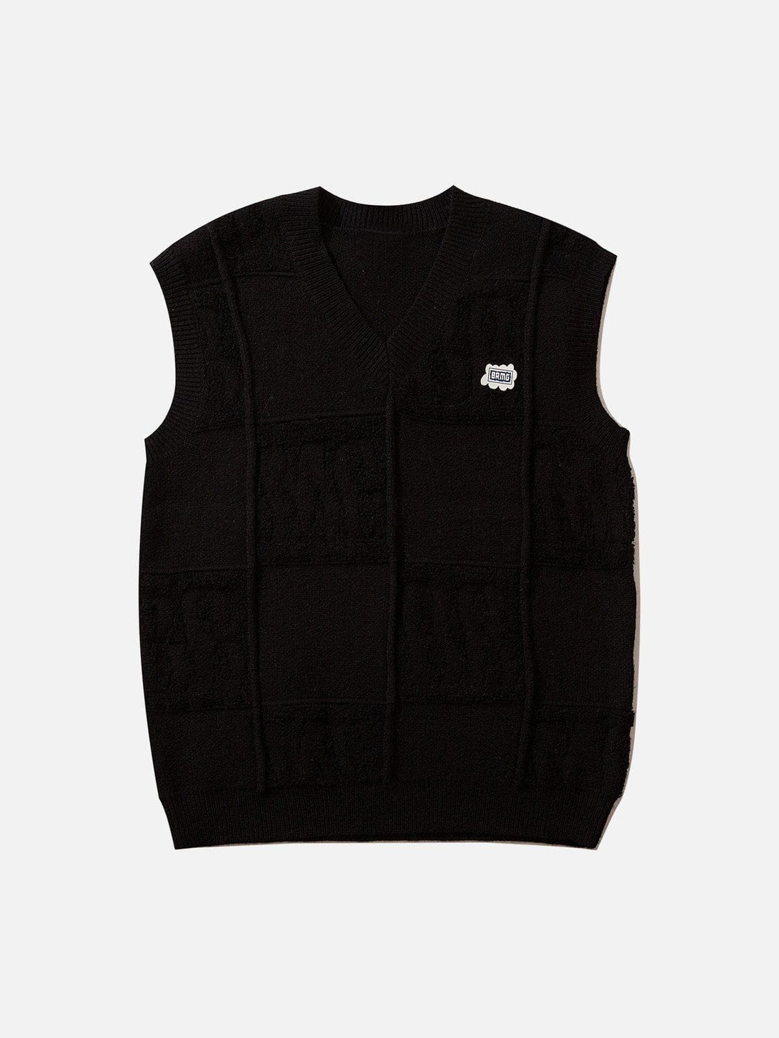 Levefly - Solid Color Plaid Sweater Vest - Streetwear Fashion - levefly.com