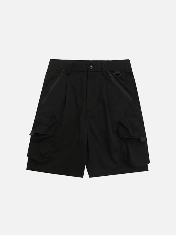 Levefly - Solid Color Pocket Cargo Shorts - Streetwear Fashion - levefly.com
