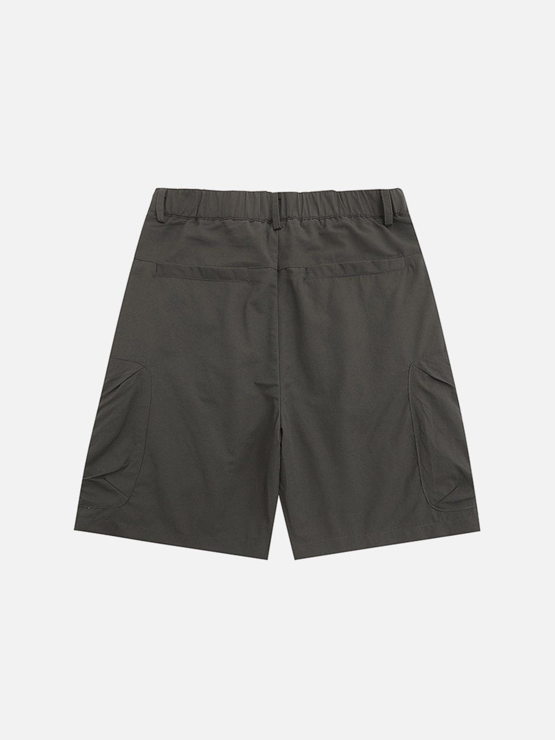 Levefly - Solid Color Side Zipper Pockets Cargo Shorts - Streetwear Fashion - levefly.com