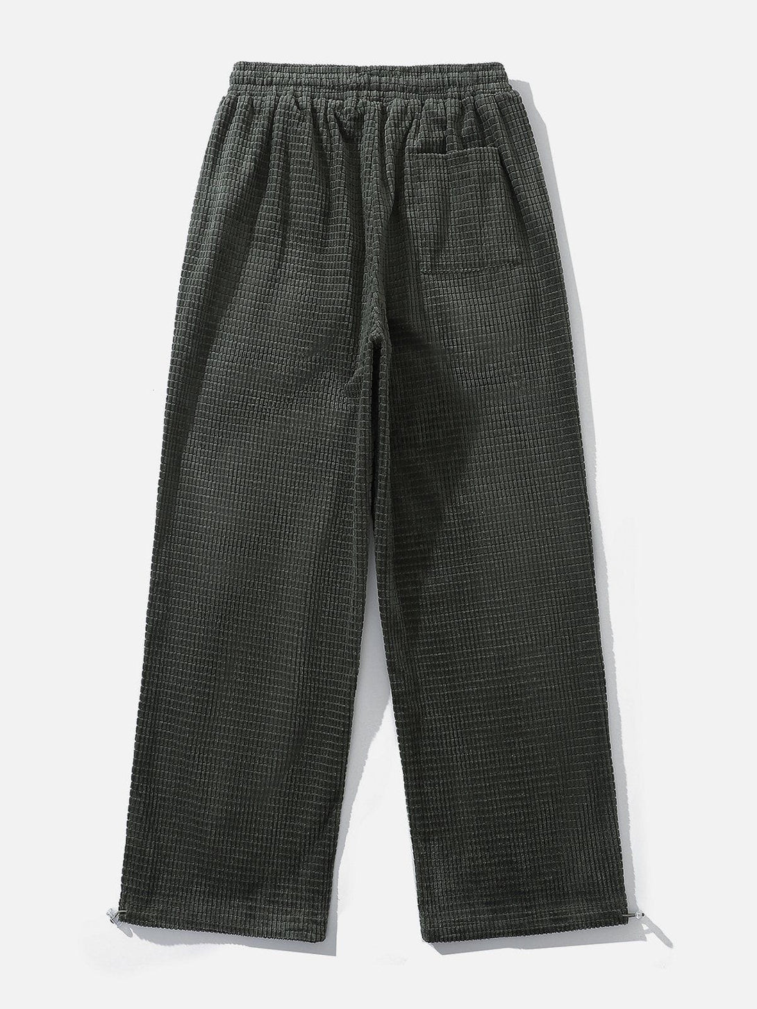 Levefly - Solid Corduroy Waffle Pants - Streetwear Fashion - levefly.com