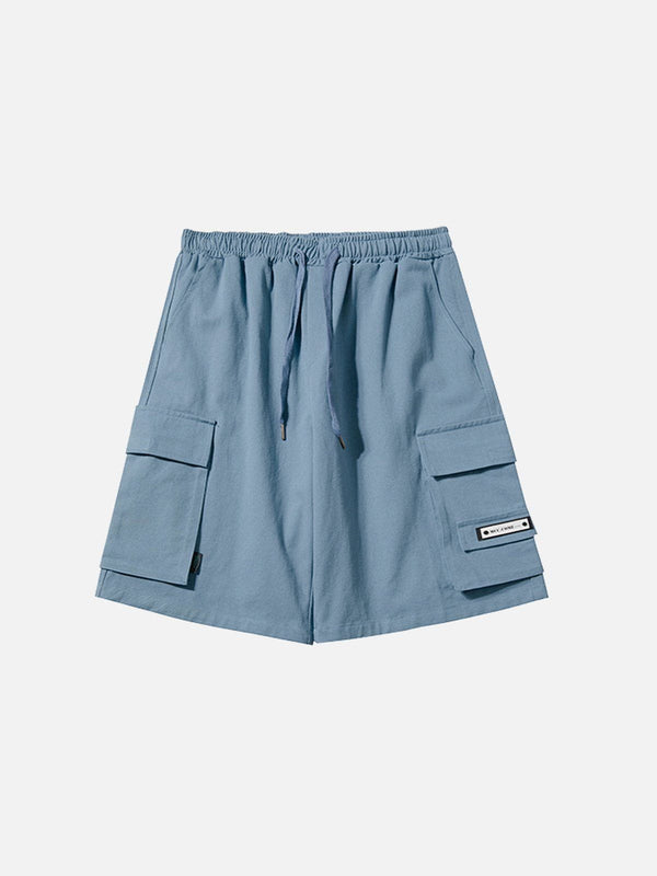 Levefly - Solid Large Pocket Shorts - Streetwear Fashion - levefly.com