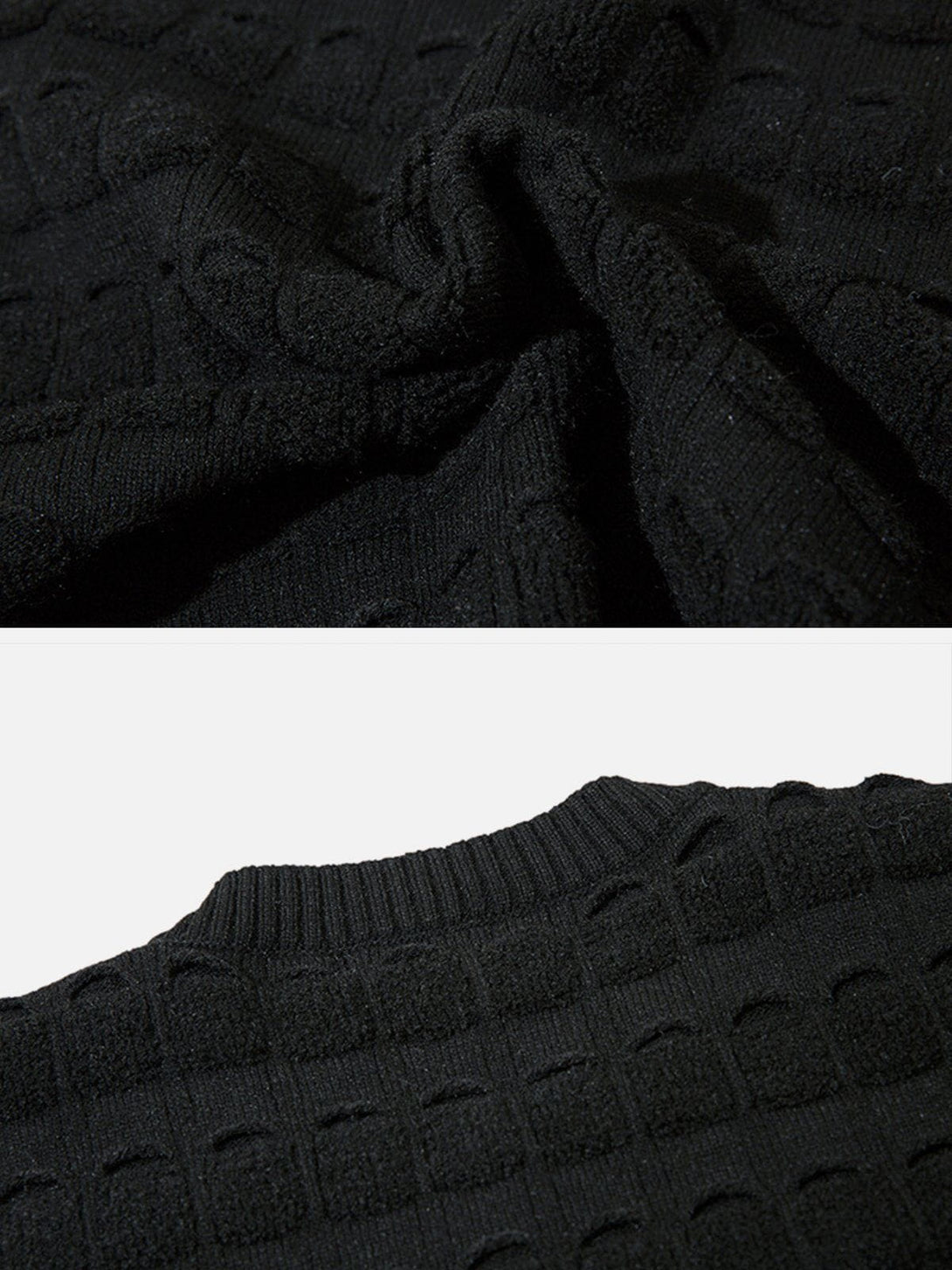 Levefly - Solid Woven Stripe Sweater Vest - Streetwear Fashion - levefly.com