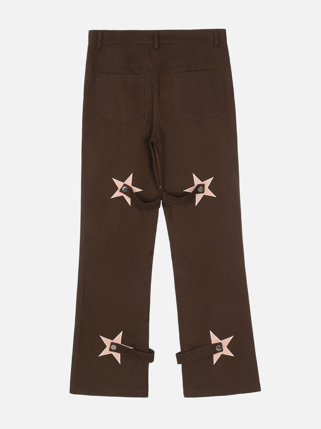 Levefly - Star Embroidery Cargo Pants - Streetwear Fashion - levefly.com