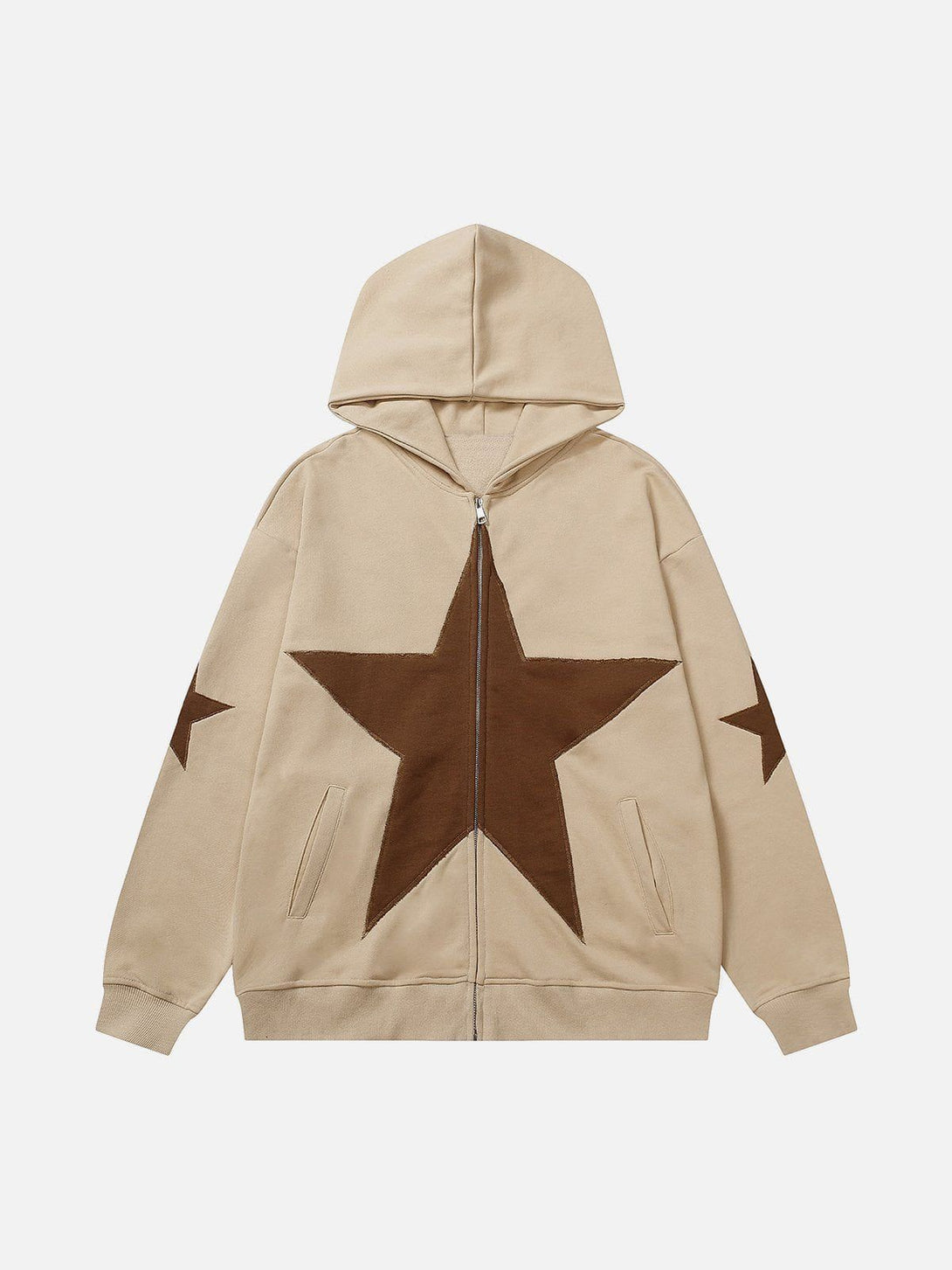 Levefly - Star Graphic Print Hoodie - Streetwear Fashion - levefly.com