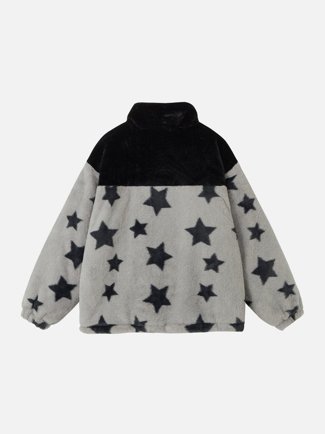 Levefly - Star Panel Sherpa Winter Coat - Streetwear Fashion - levefly.com