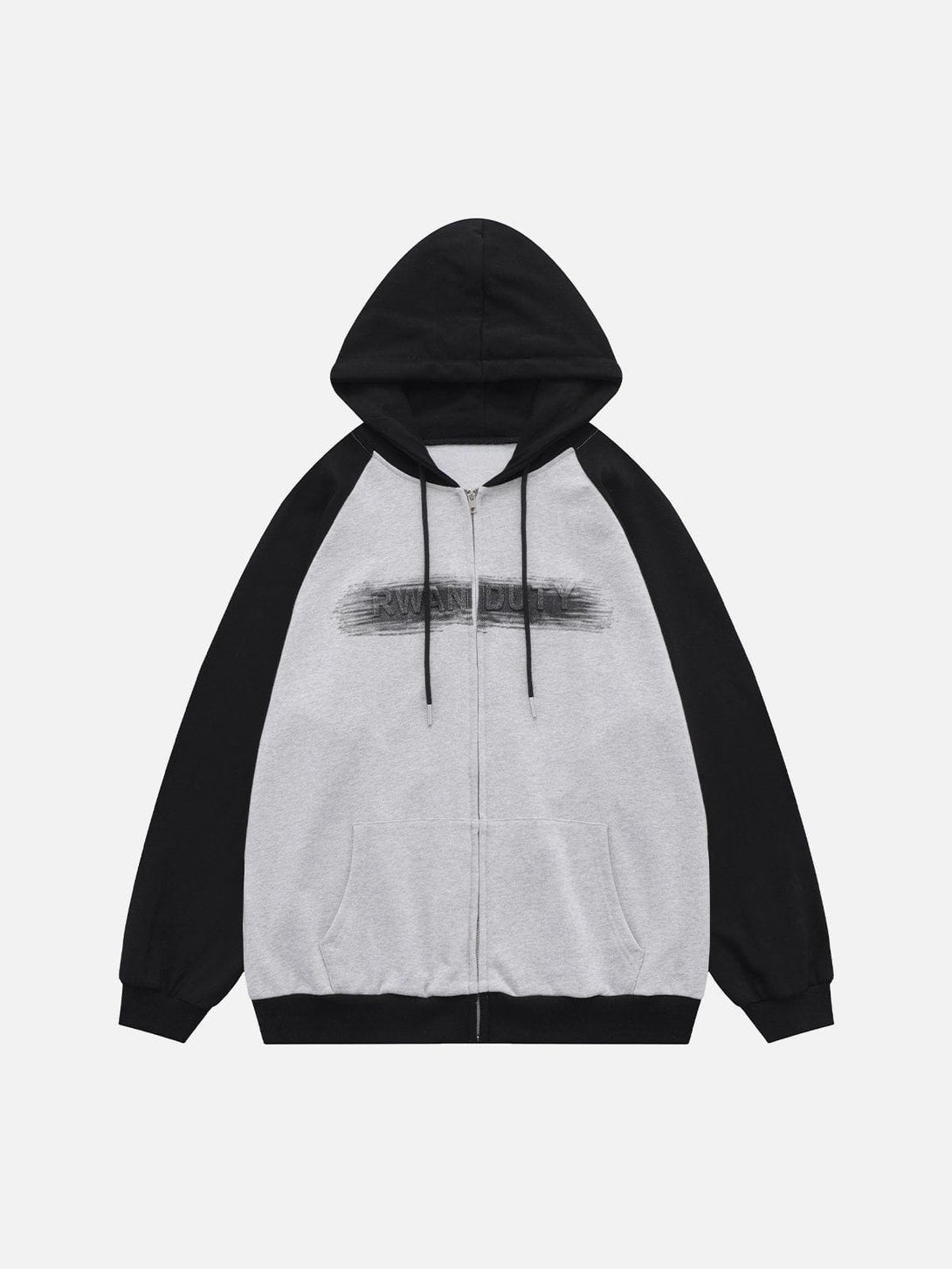 Levefly - Steel Stamp Letters Print Hoodie - Streetwear Fashion - levefly.com