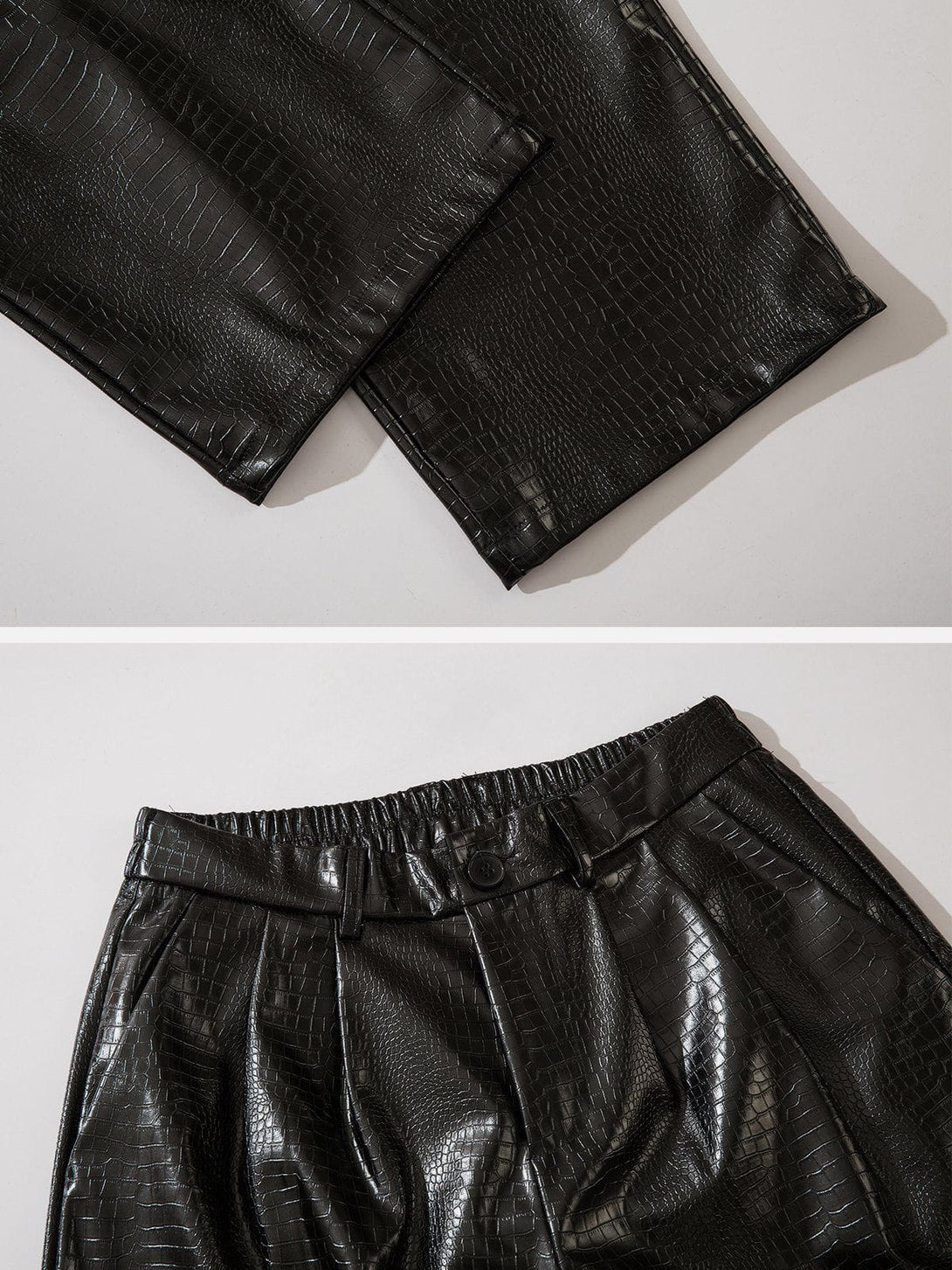 Levefly - Straight Leather Pants - Streetwear Fashion - levefly.com