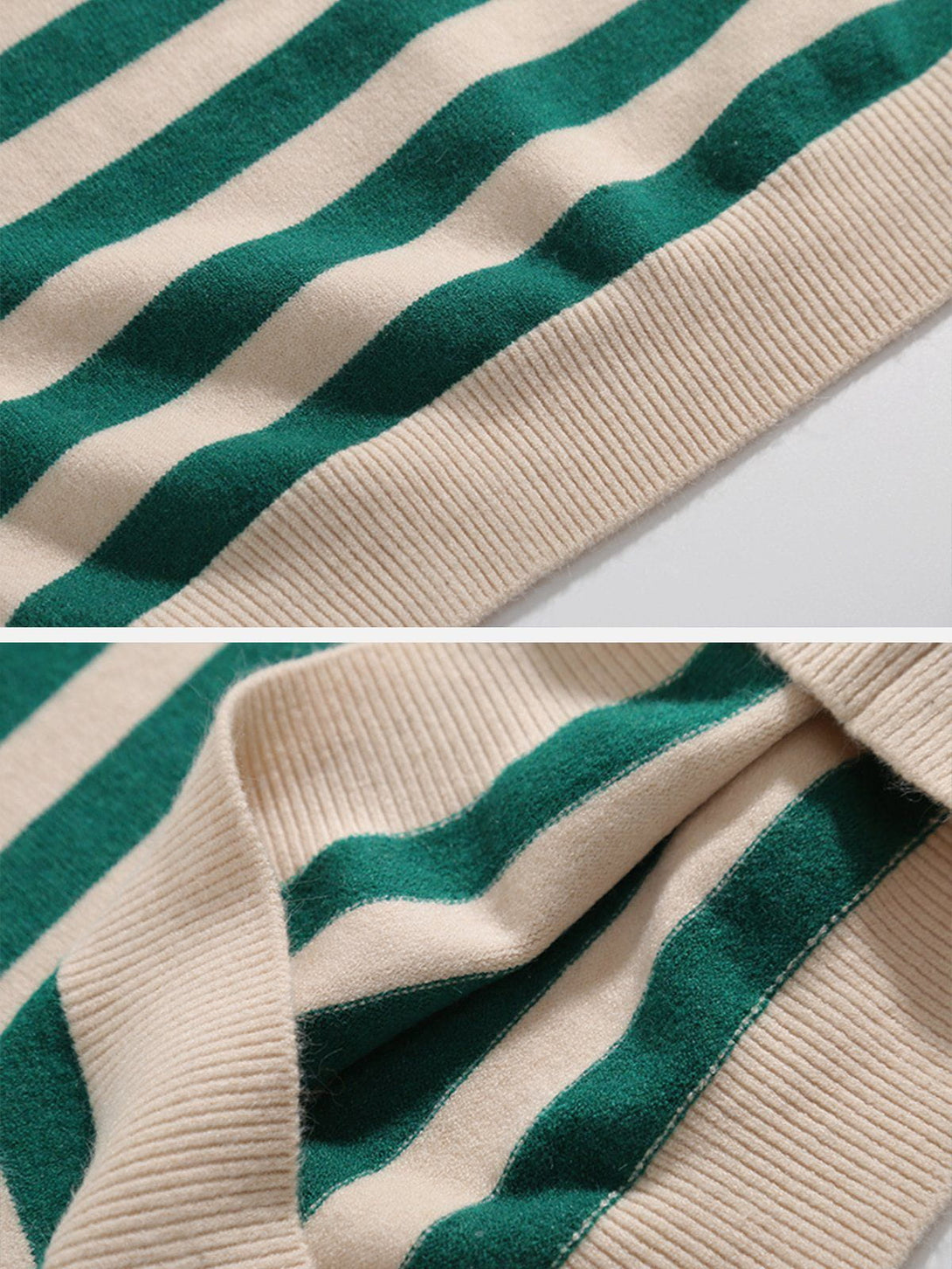 Levefly - Striped Color Blocking Sweater Vest - Streetwear Fashion - levefly.com