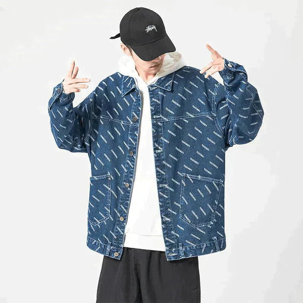 Levefly - TRAEKUNGFU Denim Jacket - Streetwear Fashion - levefly.com