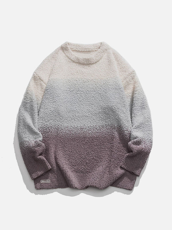 Levefly - Three Colour Gradients Soft Sweater - Streetwear Fashion - levefly.com