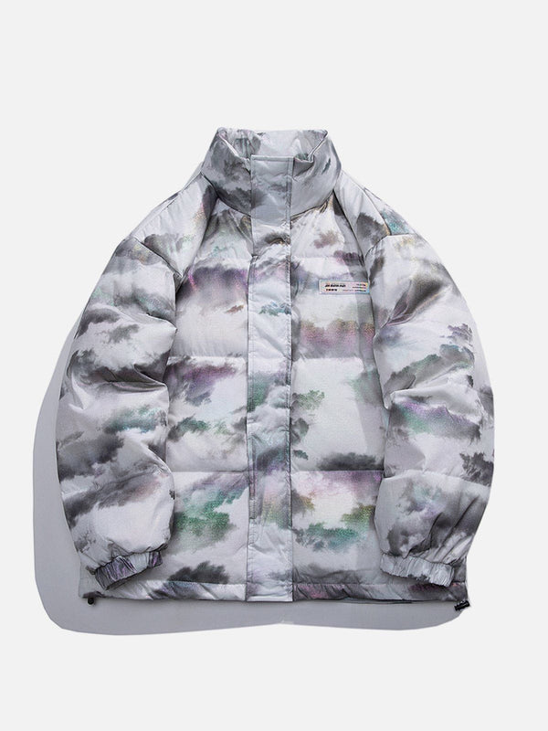 Levefly - Tie Dye Camouflage Winter Coat - Streetwear Fashion - levefly.com