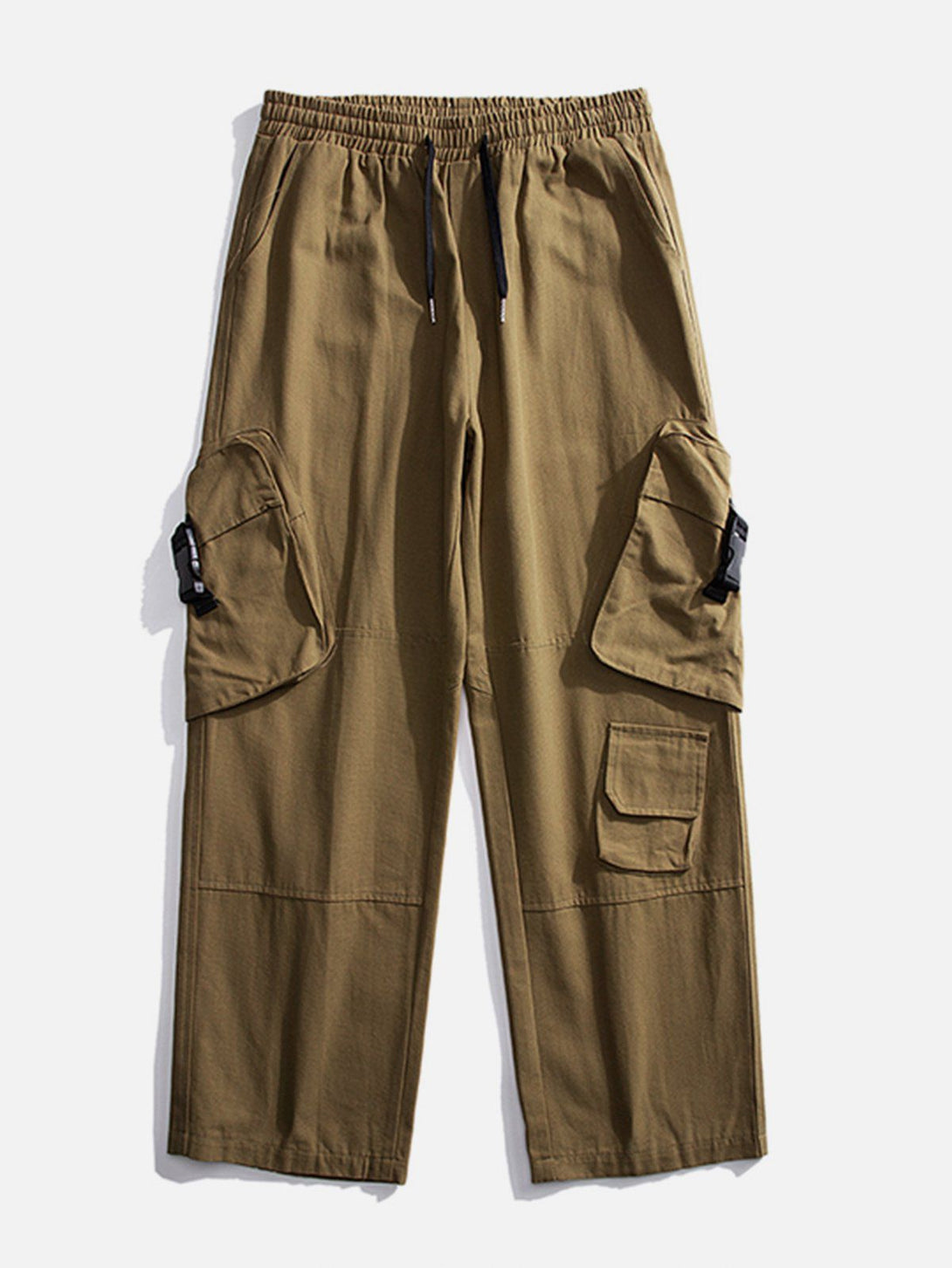 Levefly - Tilt Bag Buckle Pocket Cargo Pants - Streetwear Fashion - levefly.com