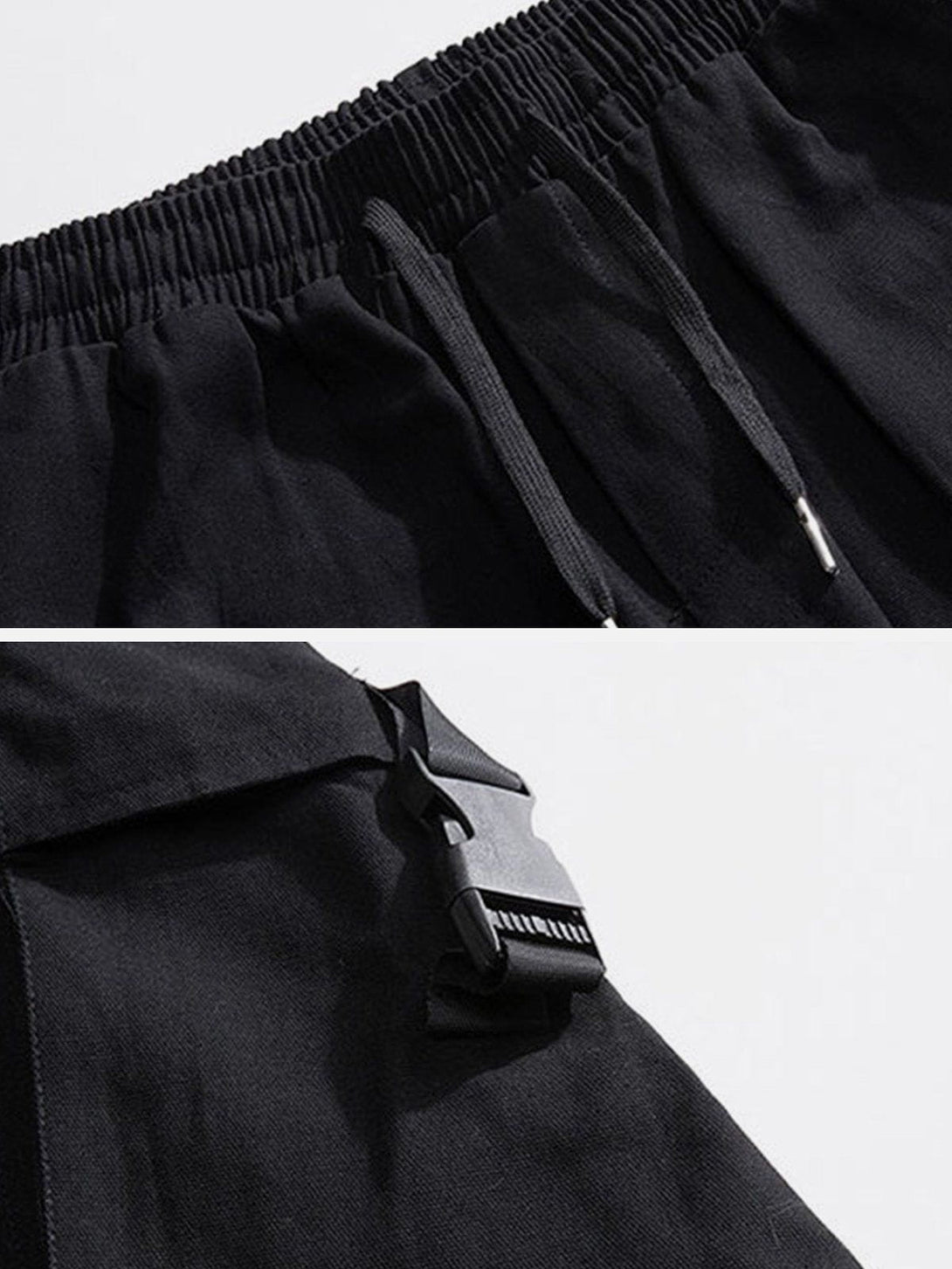 Levefly - Tilt Bag Buckle Pocket Cargo Pants - Streetwear Fashion - levefly.com
