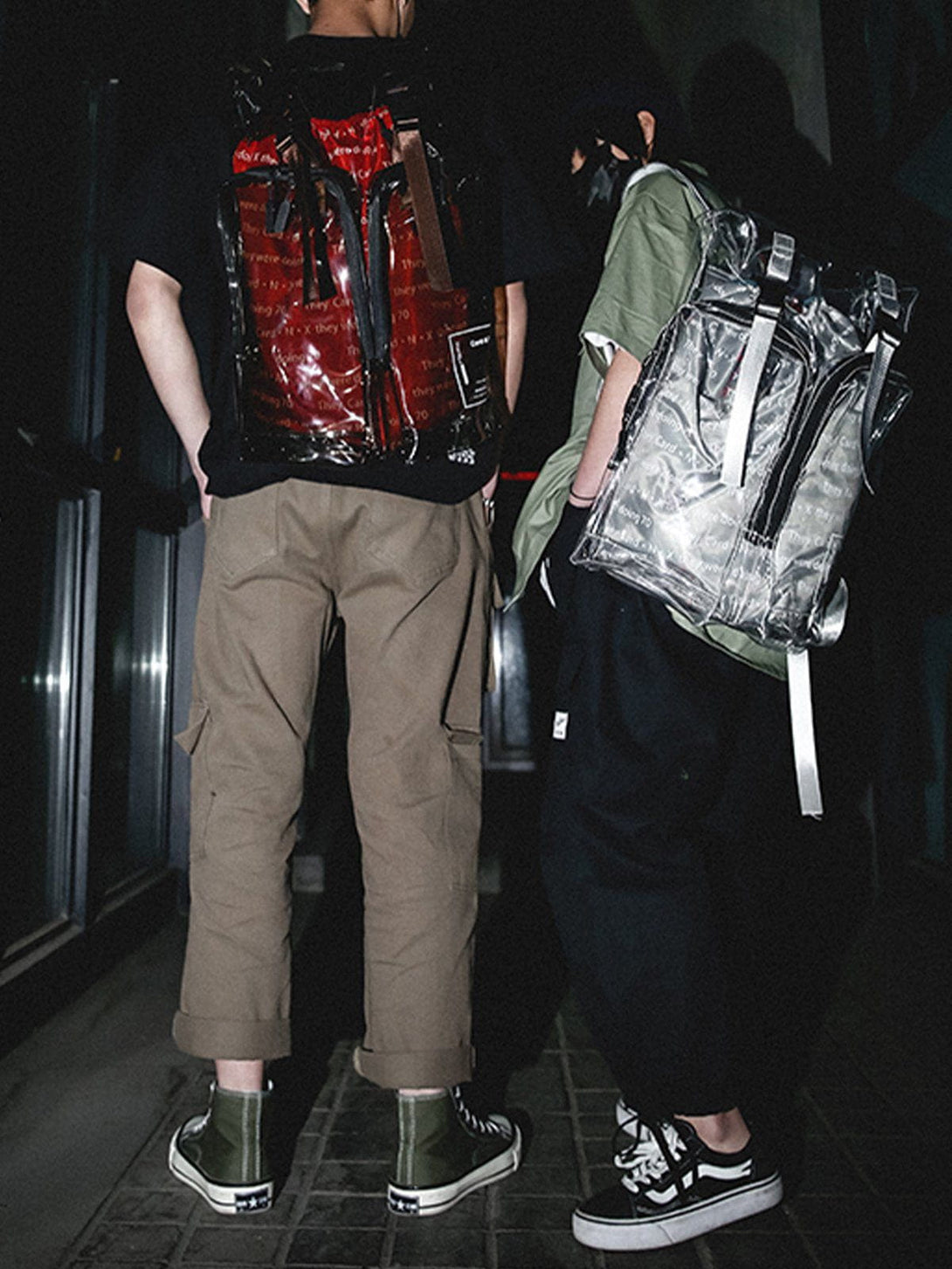 Levefly - Transparent Reflective PVC Backpack - Streetwear Fashion - levefly.com