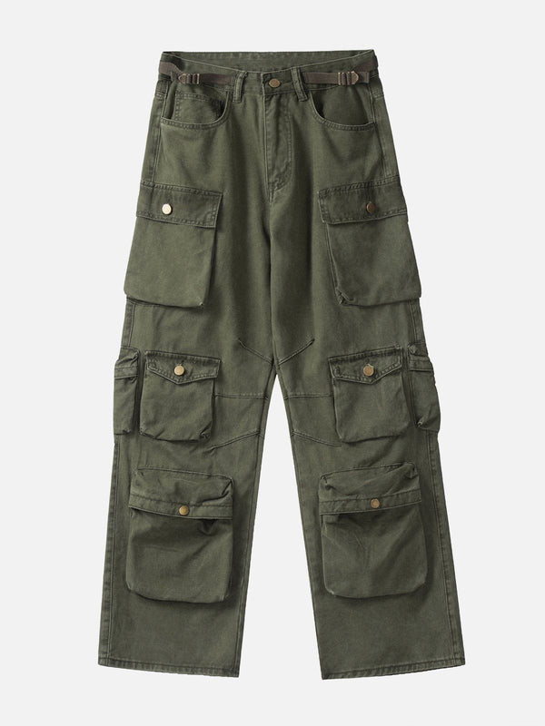 Levefly - Vintage Multi-pocket Cargo Pants - Streetwear Fashion - levefly.com
