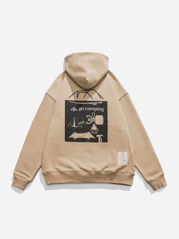 Levefly - Vintage Outdoor Camp Print Hoodie - Streetwear Fashion - levefly.com