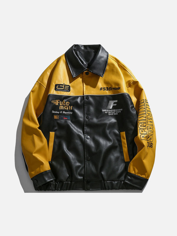 Levefly - Vintage Racing Bomber Jacket - Streetwear Fashion - levefly.com