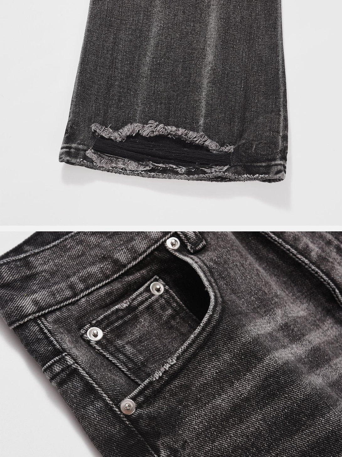 Levefly - Vintage Washed Distressed Jeans - Streetwear Fashion - levefly.com