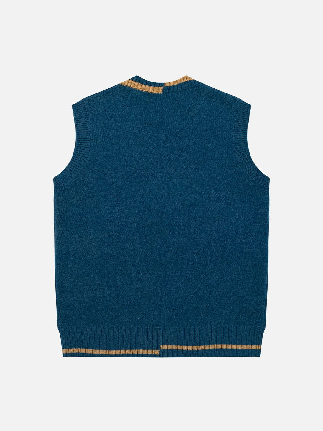 Levefly - WHOCULT Embroidery Sweater Vest - Streetwear Fashion - levefly.com