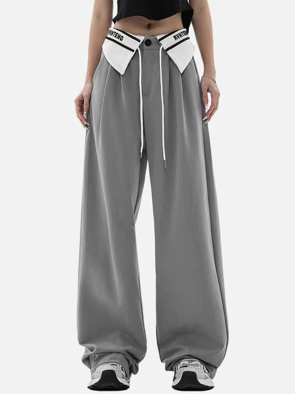 Levefly - Waist Patchwork Pants - Streetwear Fashion - levefly.com