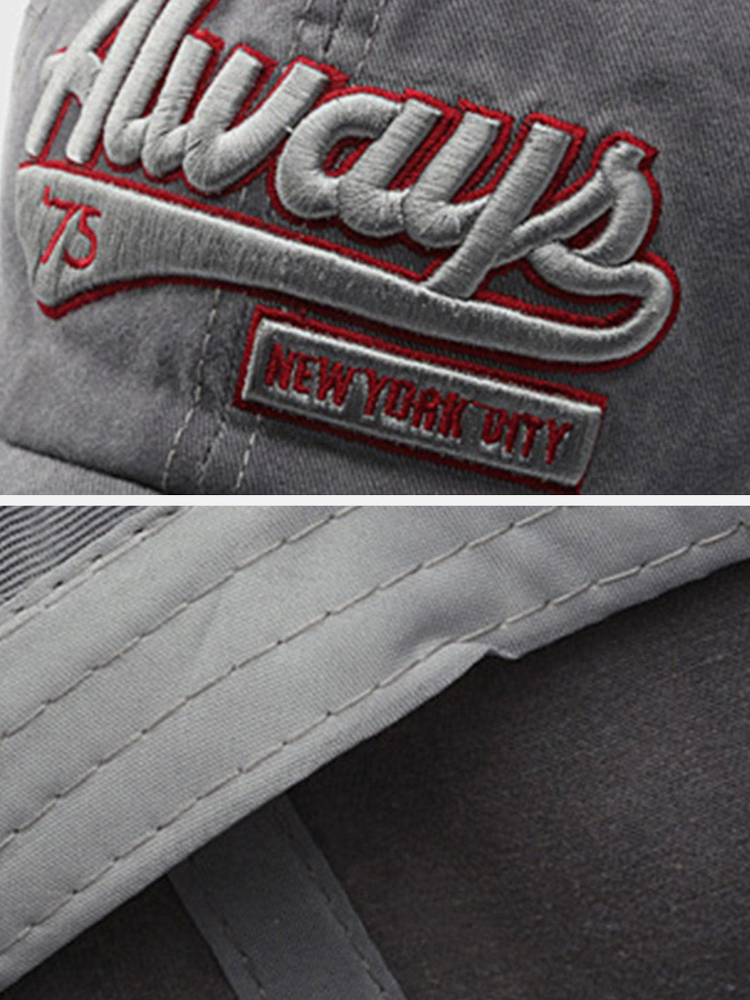 Levefly - Washed Embroidered Letter Baseball Cap - Streetwear Fashion - levefly.com