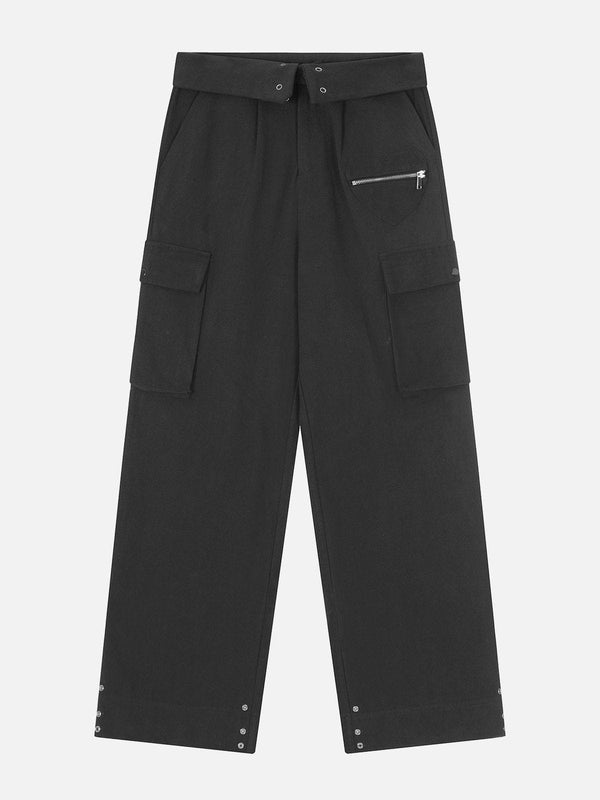Levefly - Zipper Pocket Cargo Pants - Streetwear Fashion - levefly.com