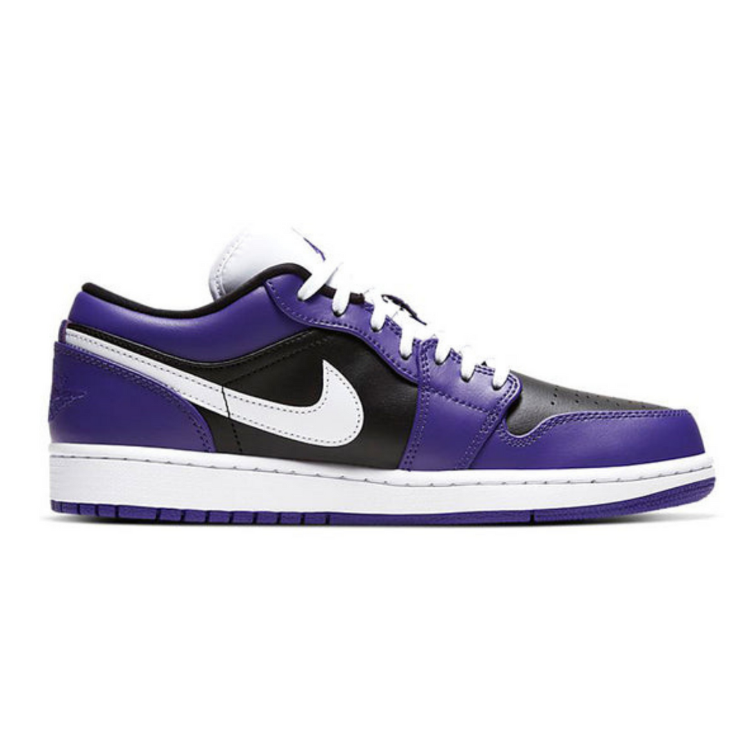 Air Jordan 1 Low 'Court Purple Black'- Streetwear Fashion 950 - levefly.com