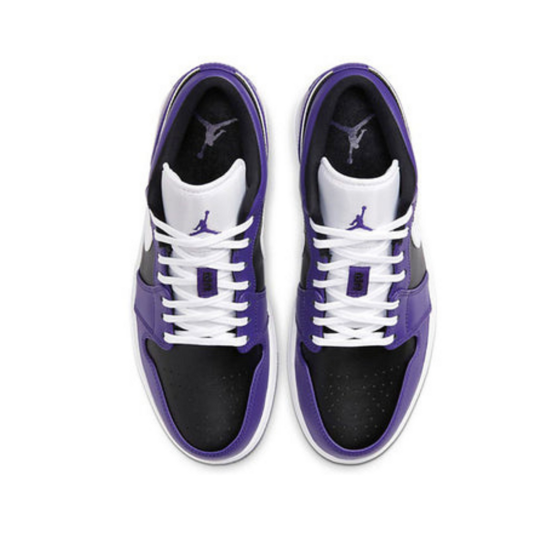 Air Jordan 1 Low 'Court Purple Black'- Streetwear Fashion 950 - levefly.com