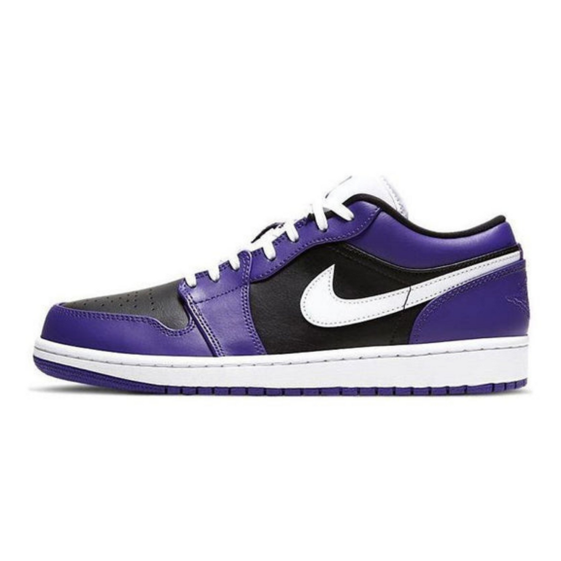 Air Jordan 1 Low 'Court Purple Black'- Streetwear Fashion 950 - levefly.com