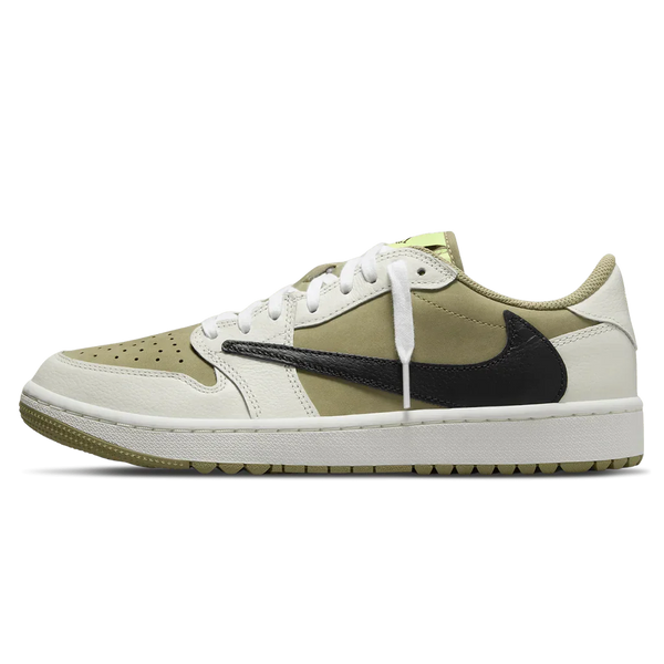 Air Jordan 1 Low Golf x Travis Scott 'Neutral Olive'- Streetwear Fashion 950 - levefly.com