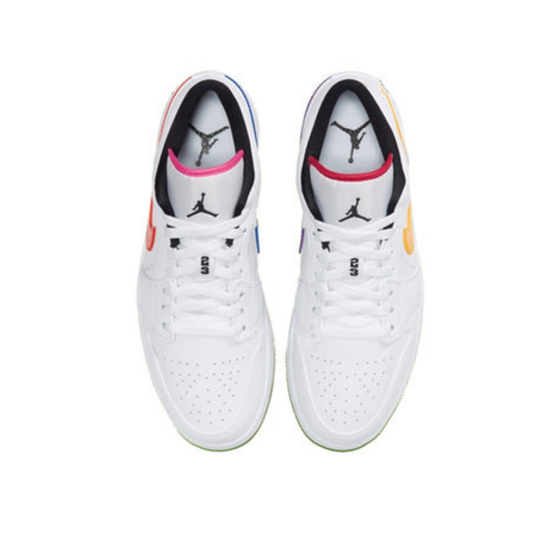 Air Jordan 1 Low 'Multi-Color Swoosh'- Streetwear Fashion 950 - levefly.com