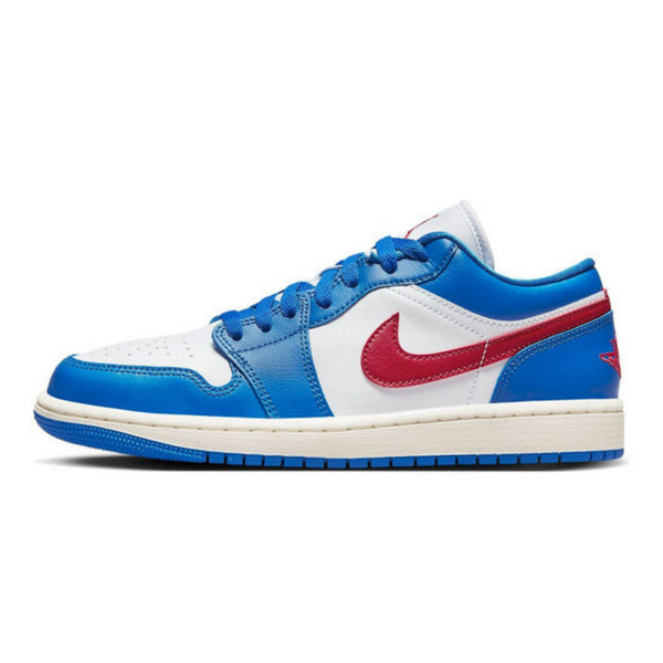 Air Jordan 1 Low 'Sport Blue Gym Red' Wmns- Streetwear Fashion 950 - levefly.com