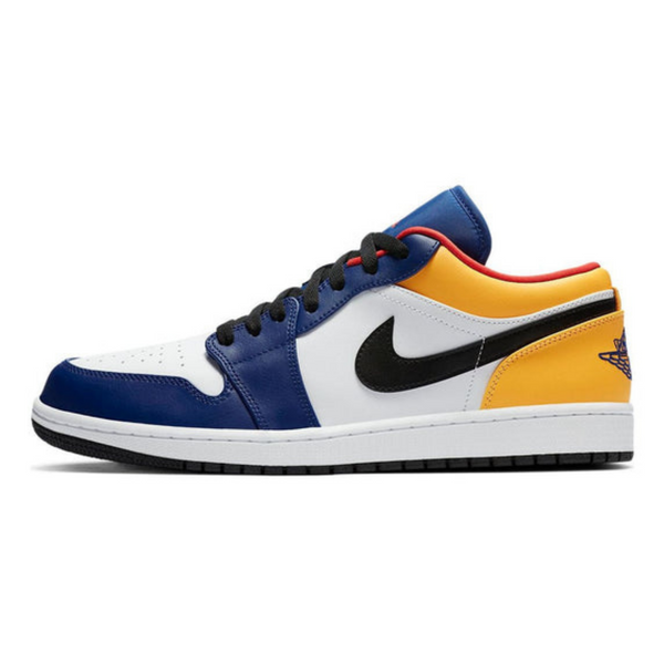 Air Jordan 1 Low 'White Deep Royal Blue'- Streetwear Fashion 950 - levefly.com