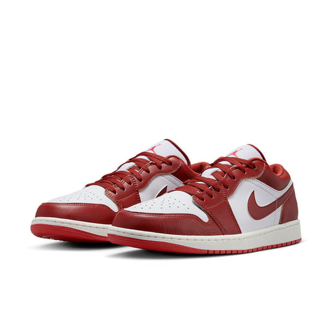 Air Jordan 1 Low 'White Dune Red'- Streetwear Fashion 950 - levefly.com