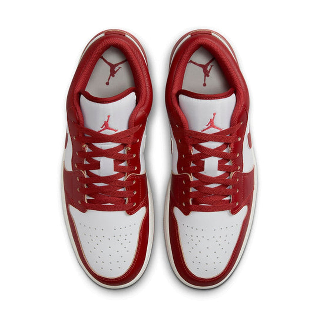 Air Jordan 1 Low 'White Dune Red'- Streetwear Fashion 950 - levefly.com