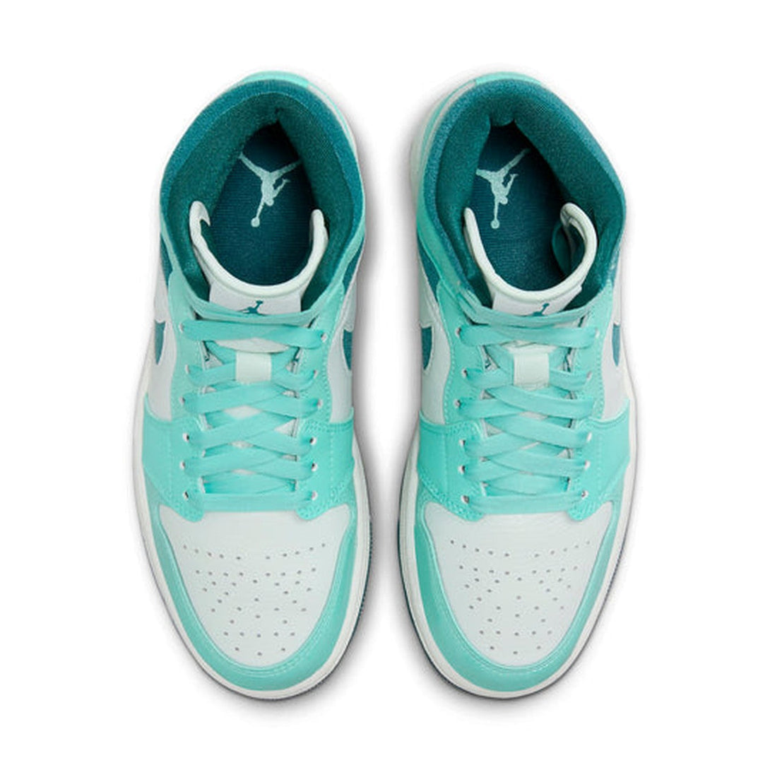 Air Jordan 1 Mid 'Bleached Turquoise' Wmns- Streetwear Fashion 950 - levefly.com