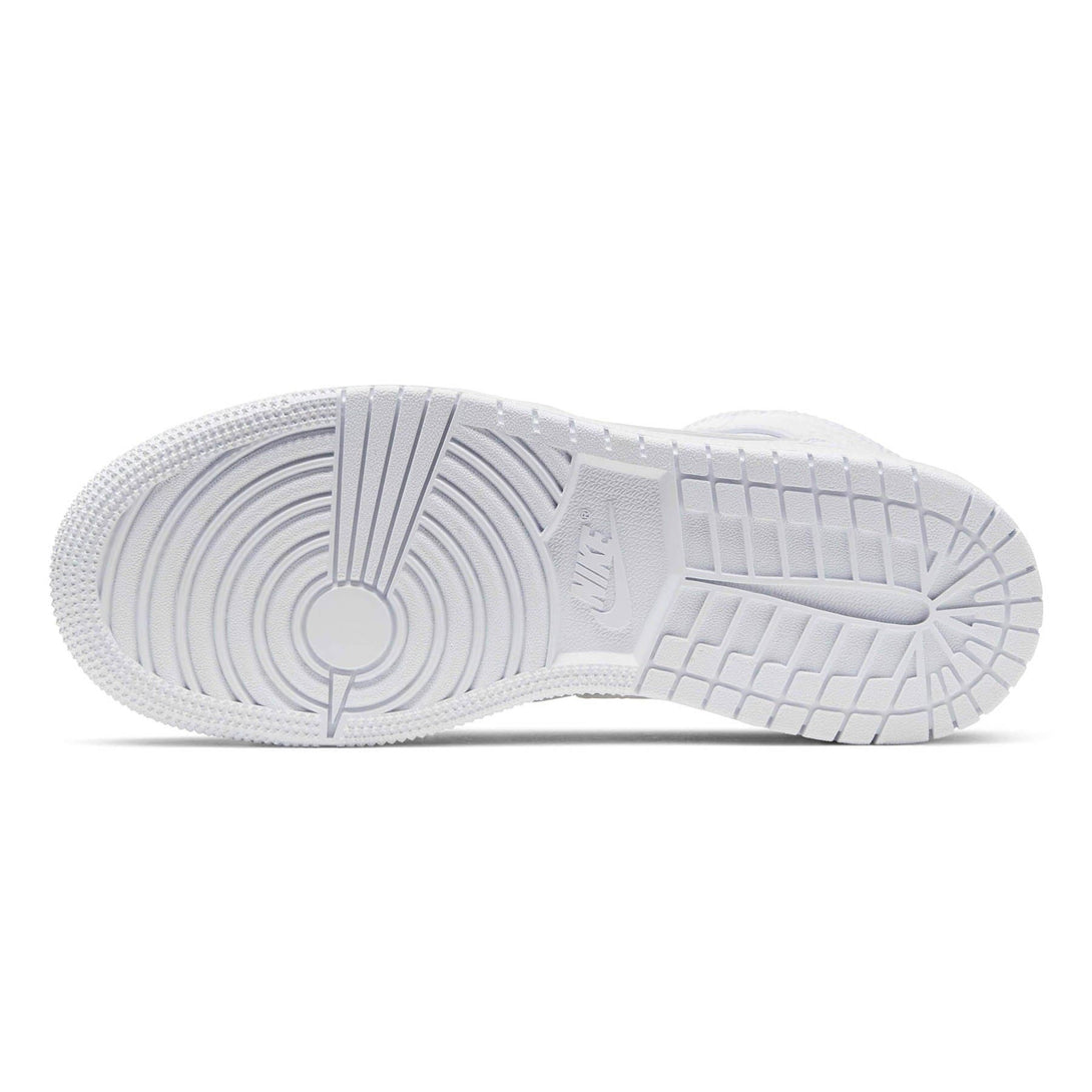 Air Jordan 1 Mid GS 'Triple White'- Streetwear Fashion 950 - levefly.com