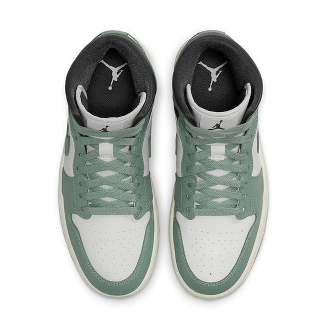 Air Jordan 1 Mid 'Jade Smoke' Wmns- Streetwear Fashion 950 - levefly.com