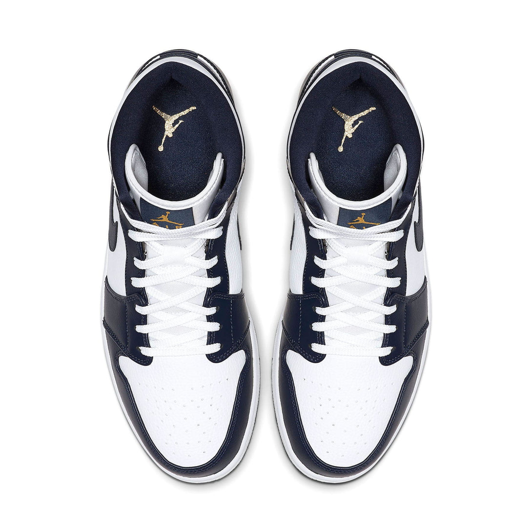 Air Jordan 1 Mid 'Obsidian'- Streetwear Fashion 950 - levefly.com